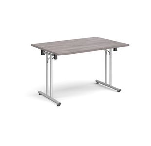 Rect folding leg table straight feet