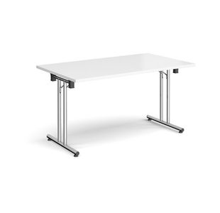 Rect folding leg table straight feet