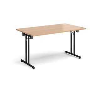 Rect folding leg table straight feet