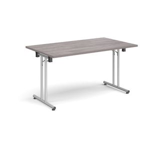 Rect folding leg table straight feet