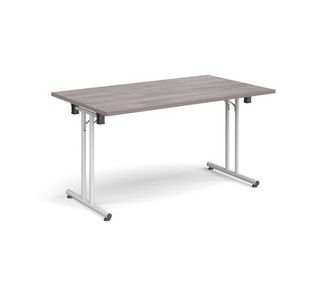 Rect folding leg table straight feet