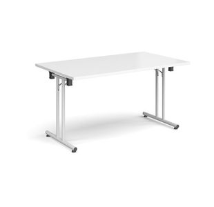 Rect folding leg table straight feet