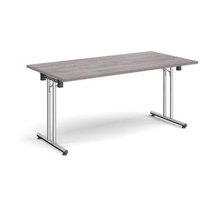 Rect folding leg table straight feet