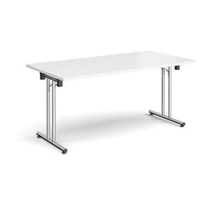 Rect folding leg table straight feet