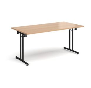 Rect folding leg table straight feet