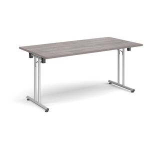 Rect folding leg table straight feet