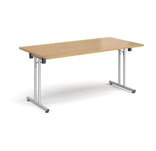 Rect folding leg table straight feet