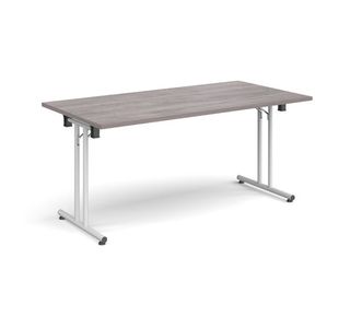 Rect folding leg table straight feet