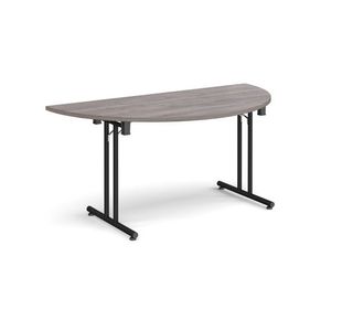 Semi cir folding leg table straight feet