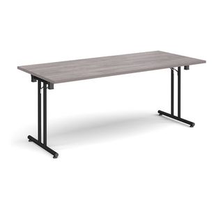 Rect folding leg table straight feet