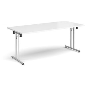 Rect folding leg table straight feet