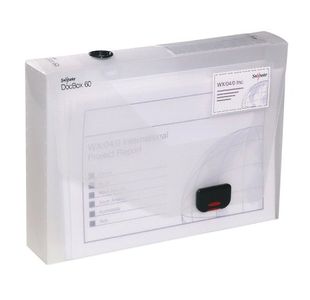 Snopake A4 60Mm Clear Document Box