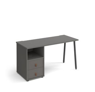 Sparta A-frame 600mm desk & ped/drwrs