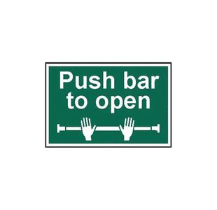 Spectrum Saf Sign Push Bar To Open