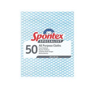 Spontex Spec All Purp Cloth Blu Pk50