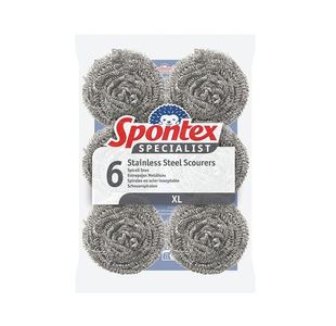 Spontex Spec SSteel Scourers XL Pk6