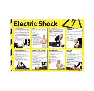 Health/Safety Poster Electshock 420X590