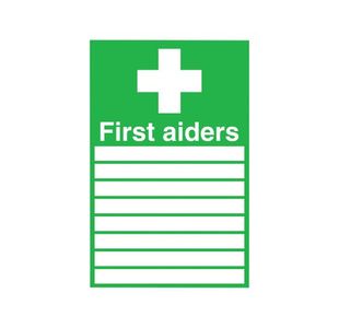 Signslab First Aiders S/A 300X200