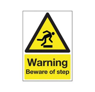 Signslab Beware Of Step Sign Pvc A5