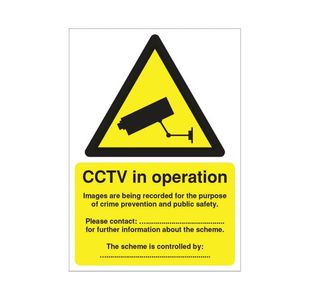 Sign Dpa Compliant Cctv A5 S/A Dpacctvs