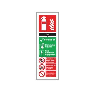 Sign Fire Carb Dioxide 300X100 S/A