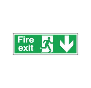 Fire Exit Down 150X450Mm S/A E100A/S