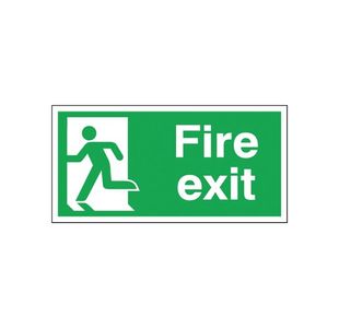 Fire Exit Left 150X300Mm S/A E96A/S