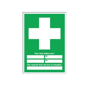 First Aid 60X45Cm Pvc Sign