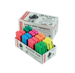 Stabilo H/Lters Big Boss P48 Assorted