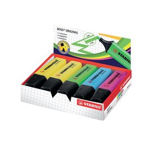 Stabilo Boss Pen Assorted Pk10 70/10-1