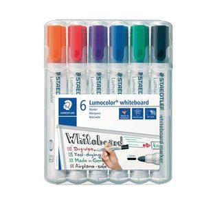 Staedtler Lumo 351 Drywipe Assorted 6 Pk