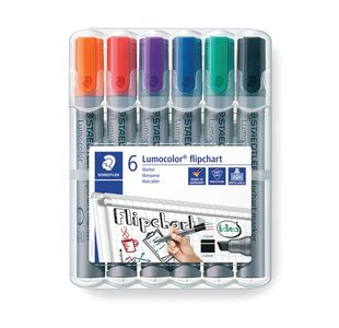 Staedtler Flipchart Marker Asst Pk6