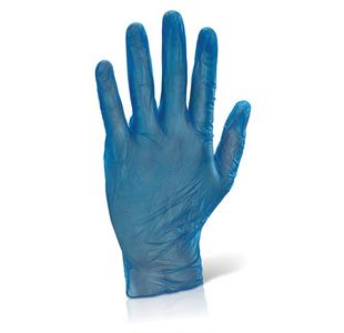 Click Pf Vinyl Gloves Xl Blue Pk100