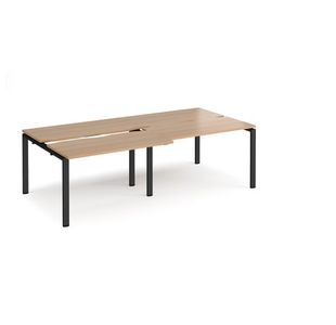 Adapt sliding top double B2B desks 1200