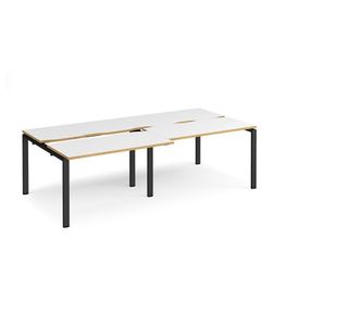 Adapt sliding top double B2B desks 1200