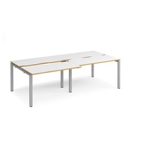 Adapt sliding top double B2B desks 1200