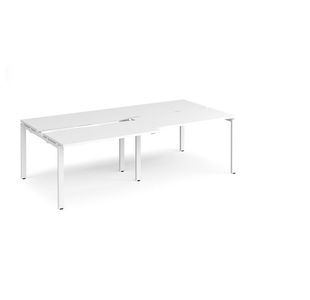 Adapt sliding top double B2B desks 1200