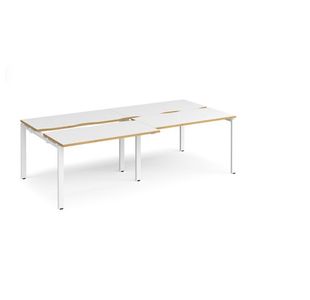 Adapt sliding top double B2B desks 1200