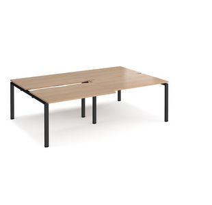 Adapt sliding top double B2B desks 1600