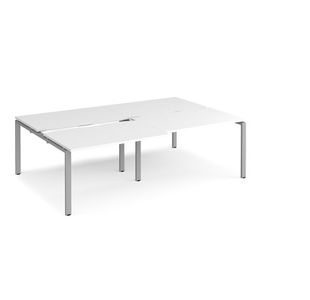 Adapt sliding top double B2B desks 1600