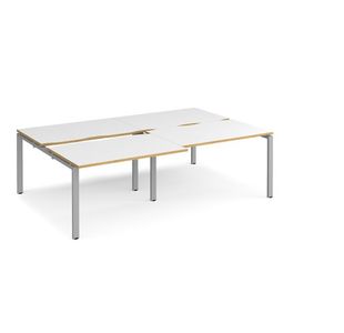 Adapt sliding top double B2B desks 1600