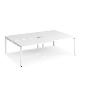 Adapt sliding top double B2B desks 1600