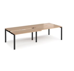 Adapt sliding top double B2B desks 1200