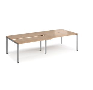 Adapt sliding top double B2B desks 1200