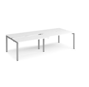 Adapt sliding top double B2B desks 1200