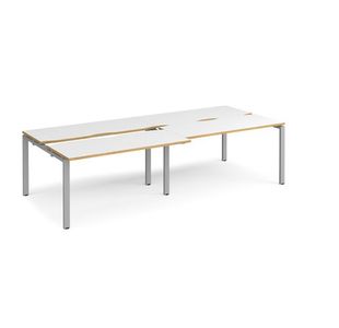 Adapt sliding top double B2B desks 1200