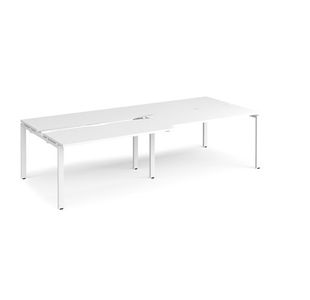 Adapt sliding top double B2B desks 1200