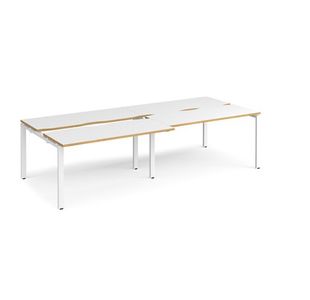 Adapt sliding top double B2B desks 1200