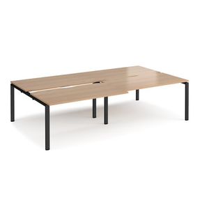 Adapt sliding top double B2B desks 1600