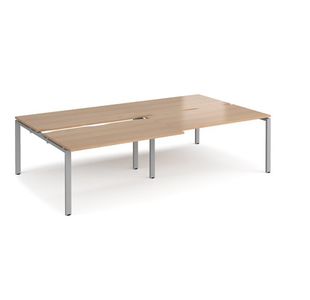 Adapt sliding top double B2B desks 1600